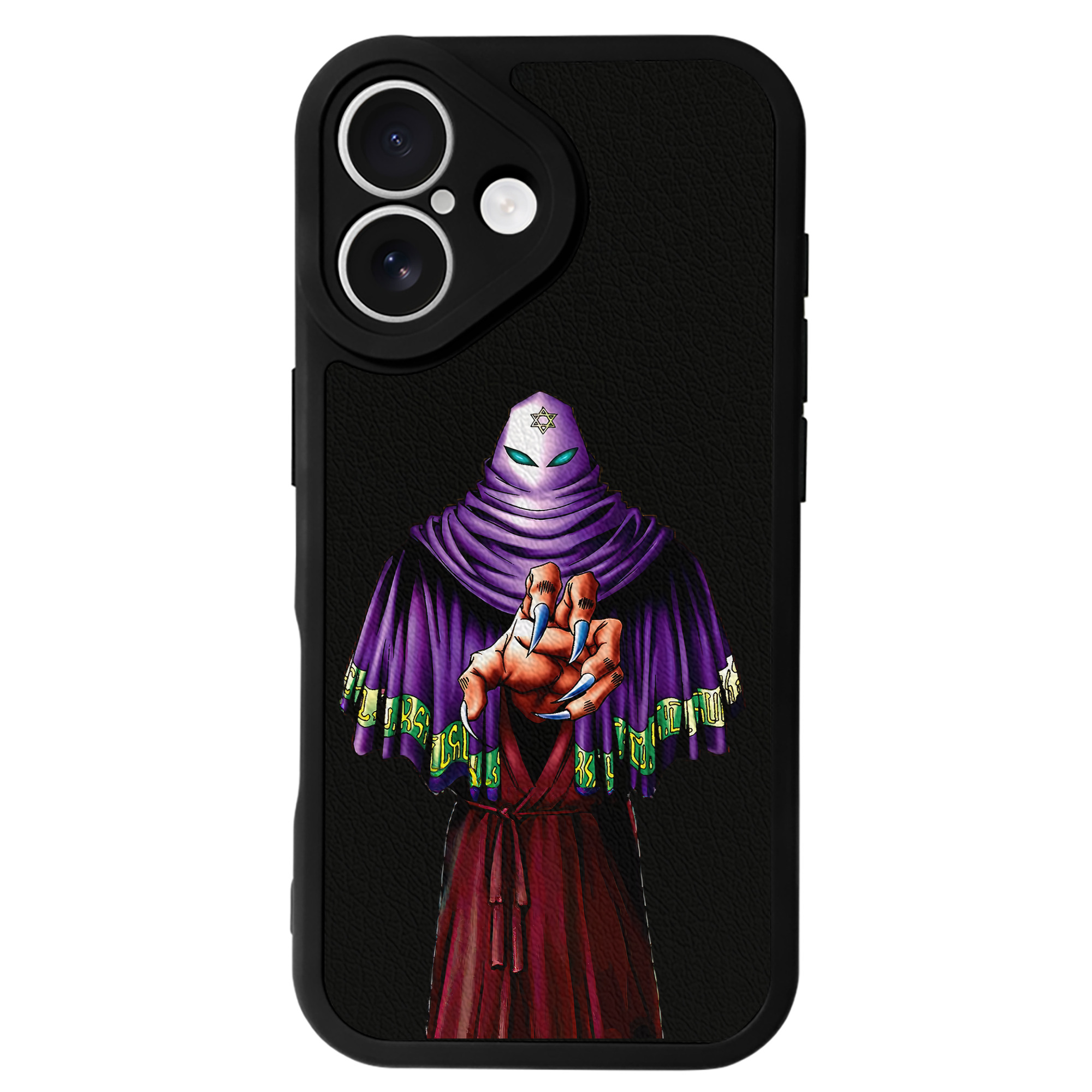 （画像用） 遊☆戯☆王 Yu-Gi-Oh! 【iPhone 16シリーズ対応】シリコンスマホケース（レザー調） 材質：シリコン